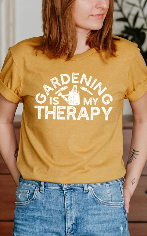 Gardening Is My Therapy Graphic Tee