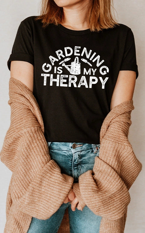 Gardening Is My Therapy Graphic Tee